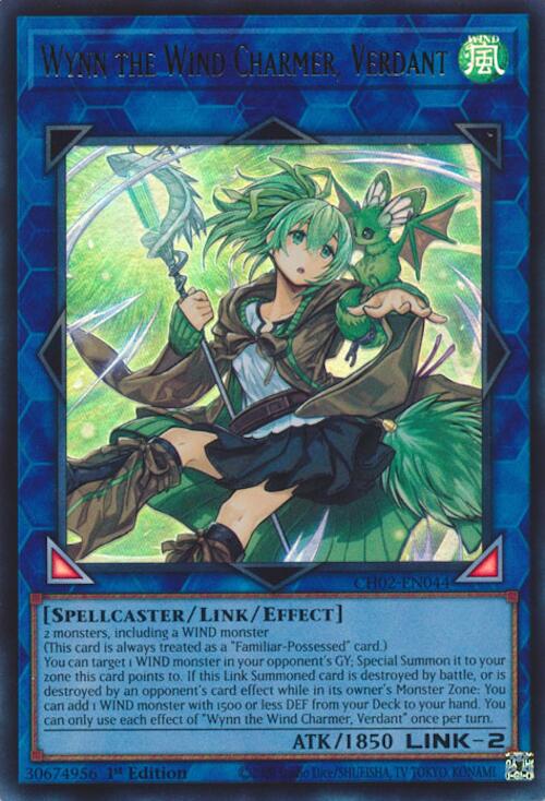 Wynn the Wind Charmer, Verdant [CH02-EN044] Ultra Rare | Gear Gaming Bentonville