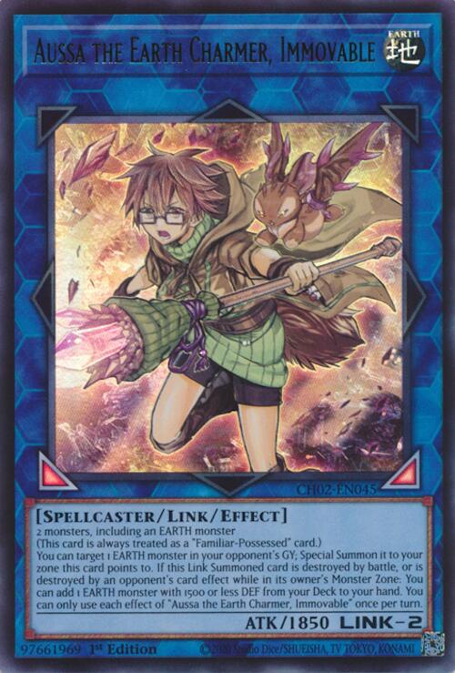 Aussa the Earth Charmer, Immovable [CH02-EN045] Ultra Rare | Gear Gaming Bentonville