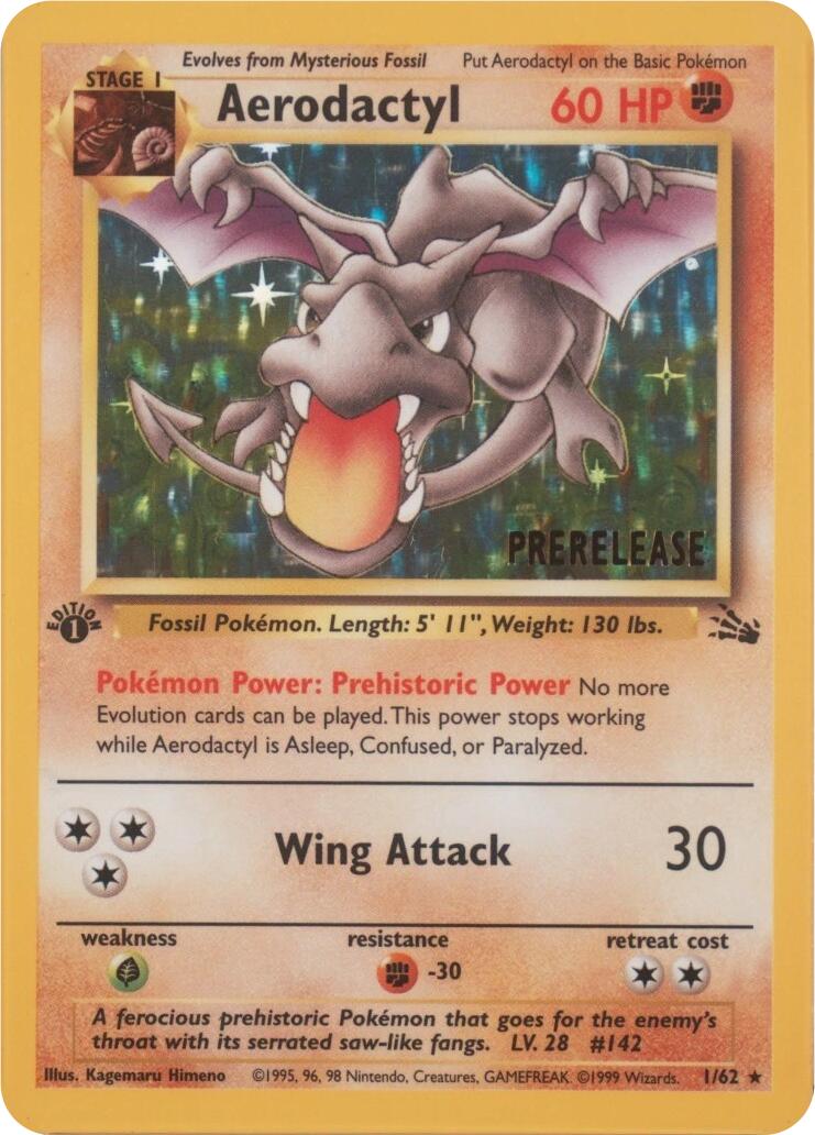 Aerodactyl (01/62) (Prerelease) [Miscellaneous Cards] | Gear Gaming Bentonville