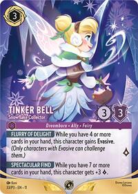 Tinker Bell - Snowflake Collector (Store Championship Participant) (33) [Disney Lorcana Promo Cards] | Gear Gaming Bentonville