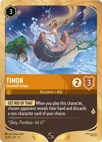 Timon - Snowball Swiper (32) [Disney Lorcana Promo Cards] | Gear Gaming Bentonville