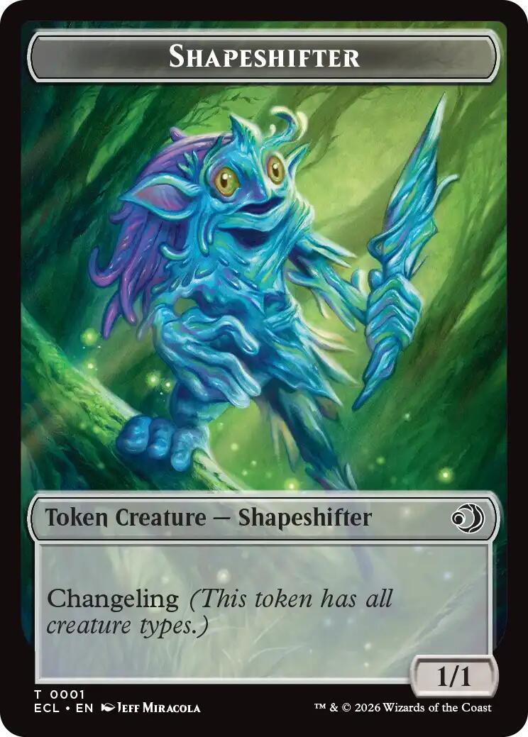 Copy // Shapeshifter Double-Sided Token [Lorwyn Eclipsed Tokens] | Gear Gaming Bentonville