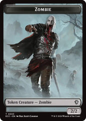 Zombie // Elf Warrior Double-Sided Token [Lorwyn Eclipsed Tokens] | Gear Gaming Bentonville