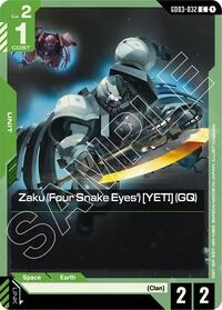 Zaku (Four Snake Eyes') [YETI] (GQ) [Steel Requiem] | Gear Gaming Bentonville