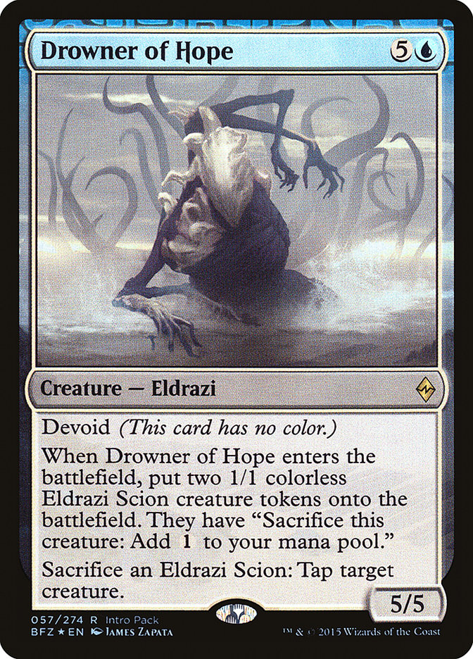 Drowner of Hope (Intro Pack) [Battle for Zendikar Promos] | Gear Gaming Bentonville