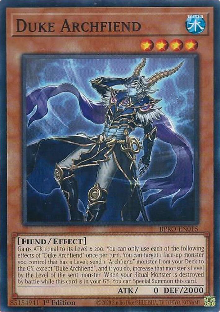 Duke Archfiend [BPRO-EN015] Common | Gear Gaming Bentonville