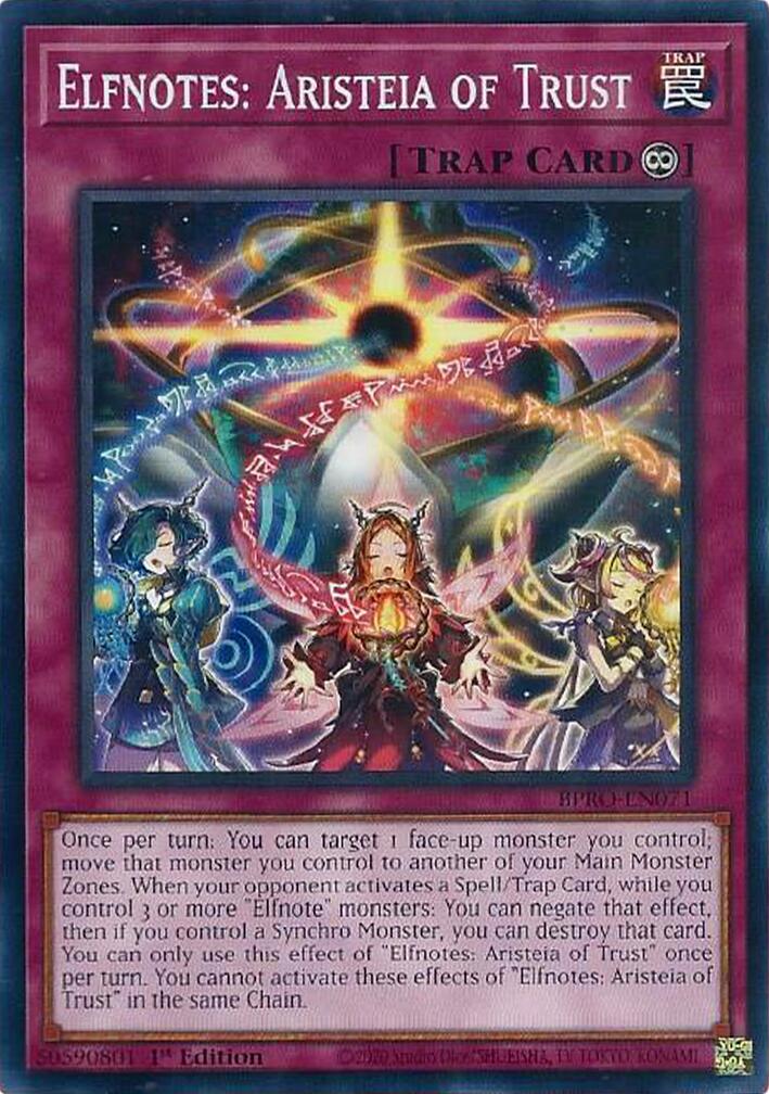 Elfnotes: Aristeia of Trust [BPRO-EN071] Common | Gear Gaming Bentonville