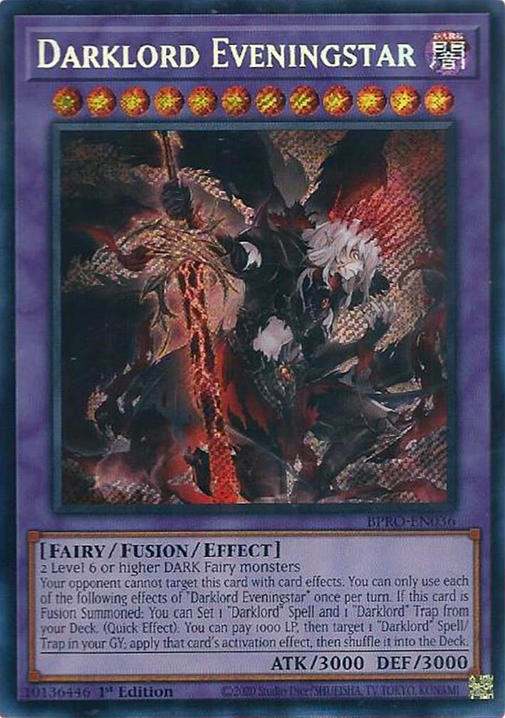 Darklord Eveningstar [BPRO-EN036] Secret Rare | Gear Gaming Bentonville