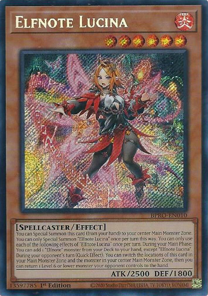 Elfnote Lucina [BPRO-EN010] Secret Rare | Gear Gaming Bentonville