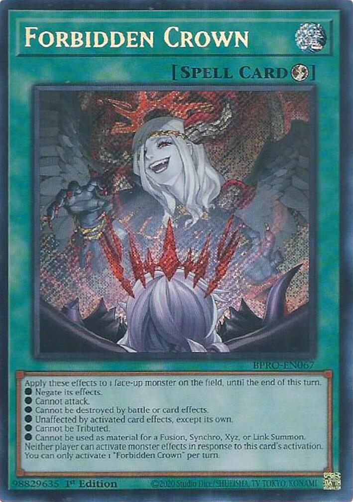 Forbidden Crown [BPRO-EN067] Secret Rare | Gear Gaming Bentonville