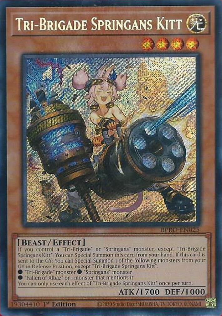Tri-Brigade Springans Kitt [BPRO-EN025] Secret Rare | Gear Gaming Bentonville