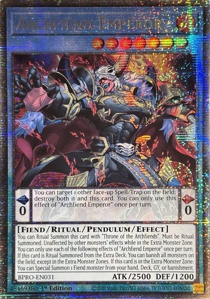 Archfiend Emperor (Starlight Rare) [BPRO-EN031] Starlight Rare | Gear Gaming Bentonville