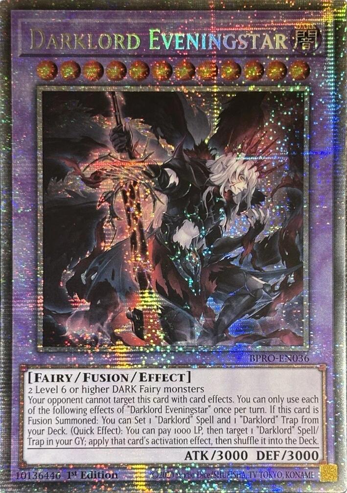 Darklord Eveningstar (Starlight Rare) [BPRO-EN036] Starlight Rare | Gear Gaming Bentonville