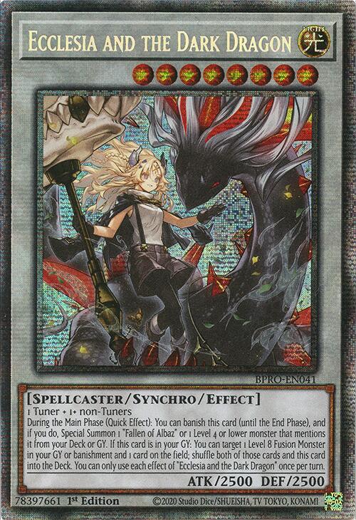 Ecclesia and the Dark Dragon (Starlight Rare) [BPRO-EN041] Starlight Rare | Gear Gaming Bentonville
