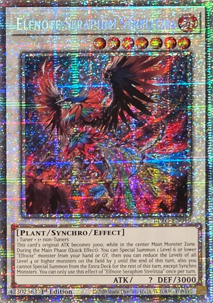 Elfnote Seraphim Strelitzia (Starlight Rare) [BPRO-EN040] Starlight Rare | Gear Gaming Bentonville