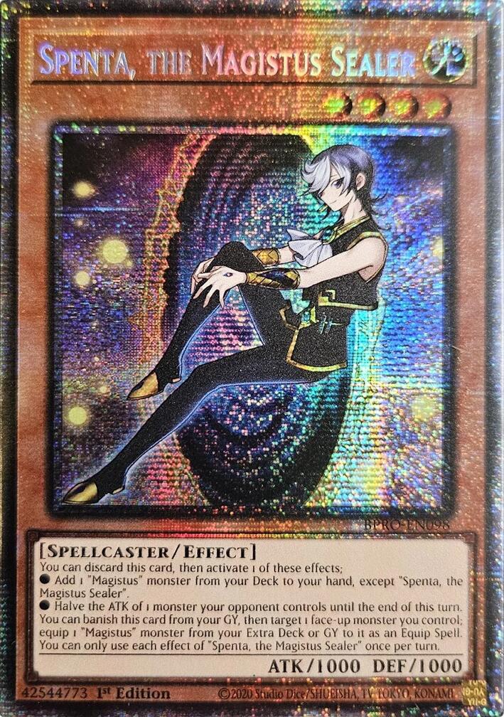 Spenta, the Magistus Sealer (Starlight Rare) [BPRO-EN098] Starlight Rare | Gear Gaming Bentonville