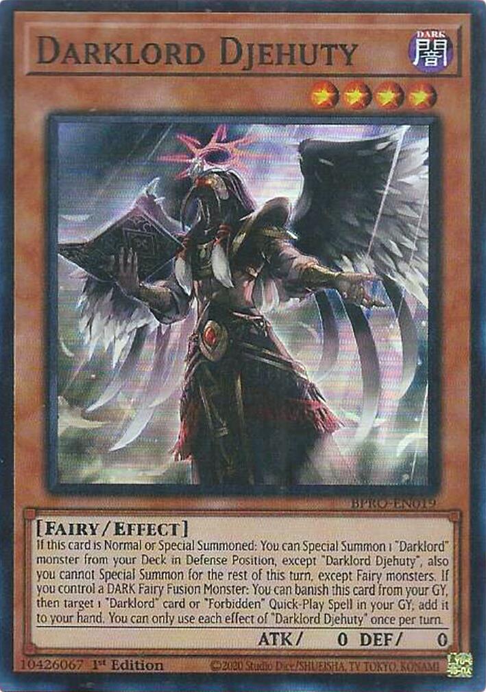 Darklord Djehuty [BPRO-EN019] Super Rare | Gear Gaming Bentonville