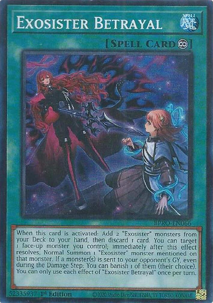 Exosister Betrayal [BPRO-EN066] Super Rare | Gear Gaming Bentonville