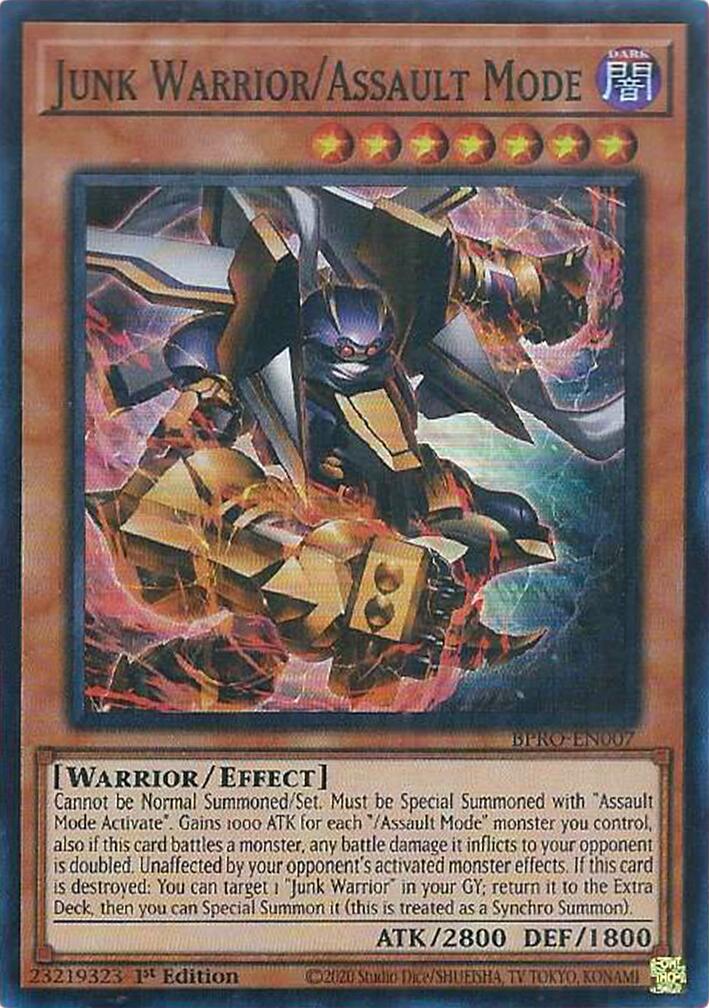 Junk Warrior/Assault Mode [BPRO-EN007] Super Rare | Gear Gaming Bentonville