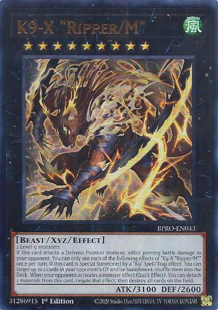 K9-X "Ripper/M" [BPRO-EN043] Ultra Rare | Gear Gaming Bentonville