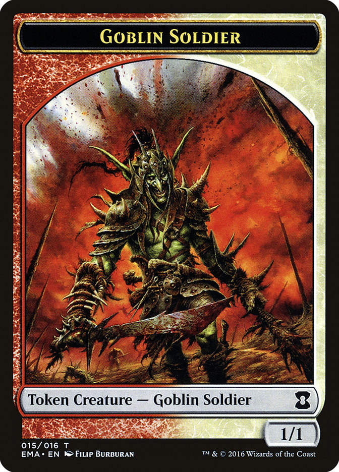 Goblin Soldier Token [Eternal Masters Tokens] | Gear Gaming Bentonville