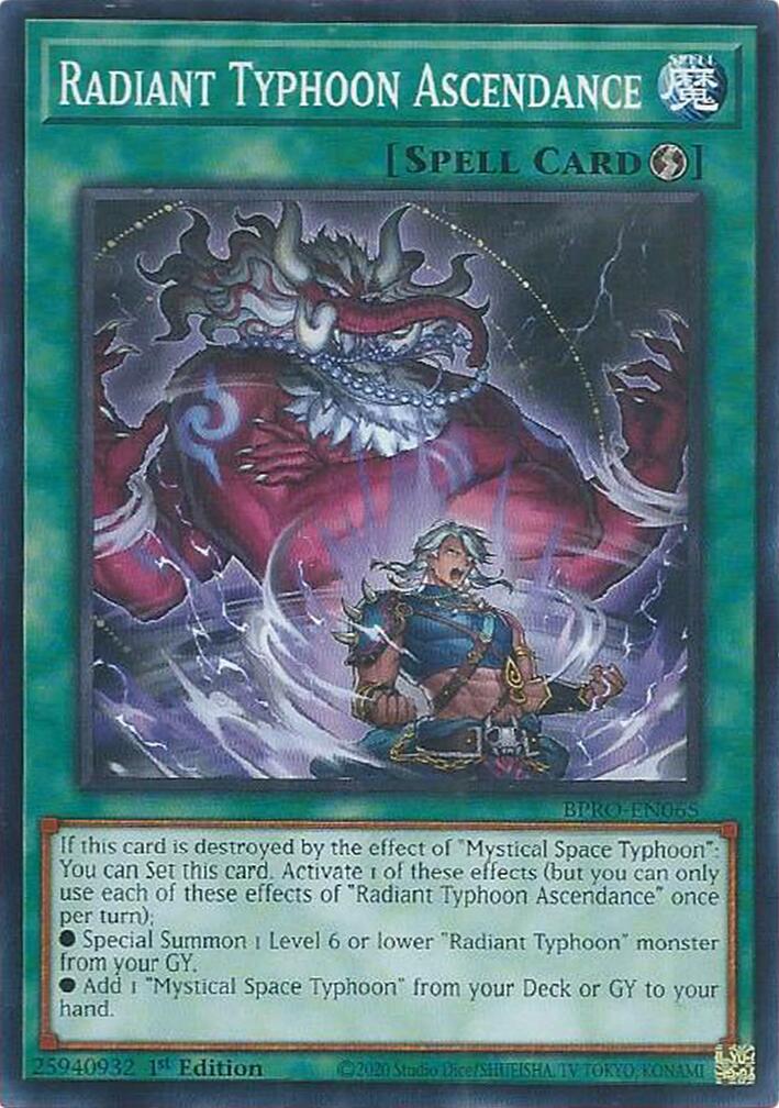 Radiant Typhoon Ascendance [BPRO-EN065] Common | Gear Gaming Bentonville