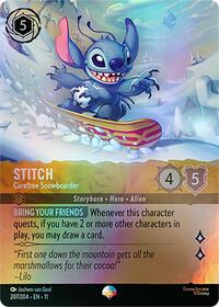 Stitch - Carefree Snowboarder (Epic) (207/204) [Winterspell] | Gear Gaming Bentonville