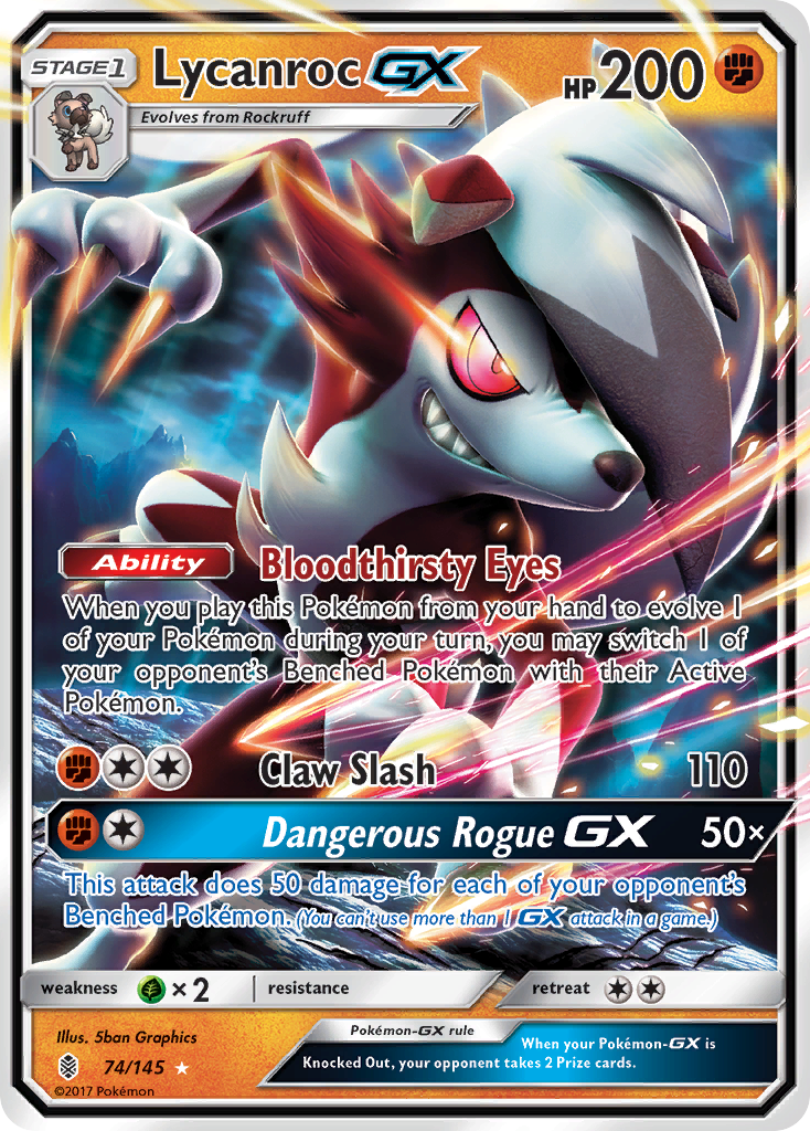 Lycanroc GX (74/145) [Sun & Moon: Guardians Rising] | Gear Gaming Bentonville