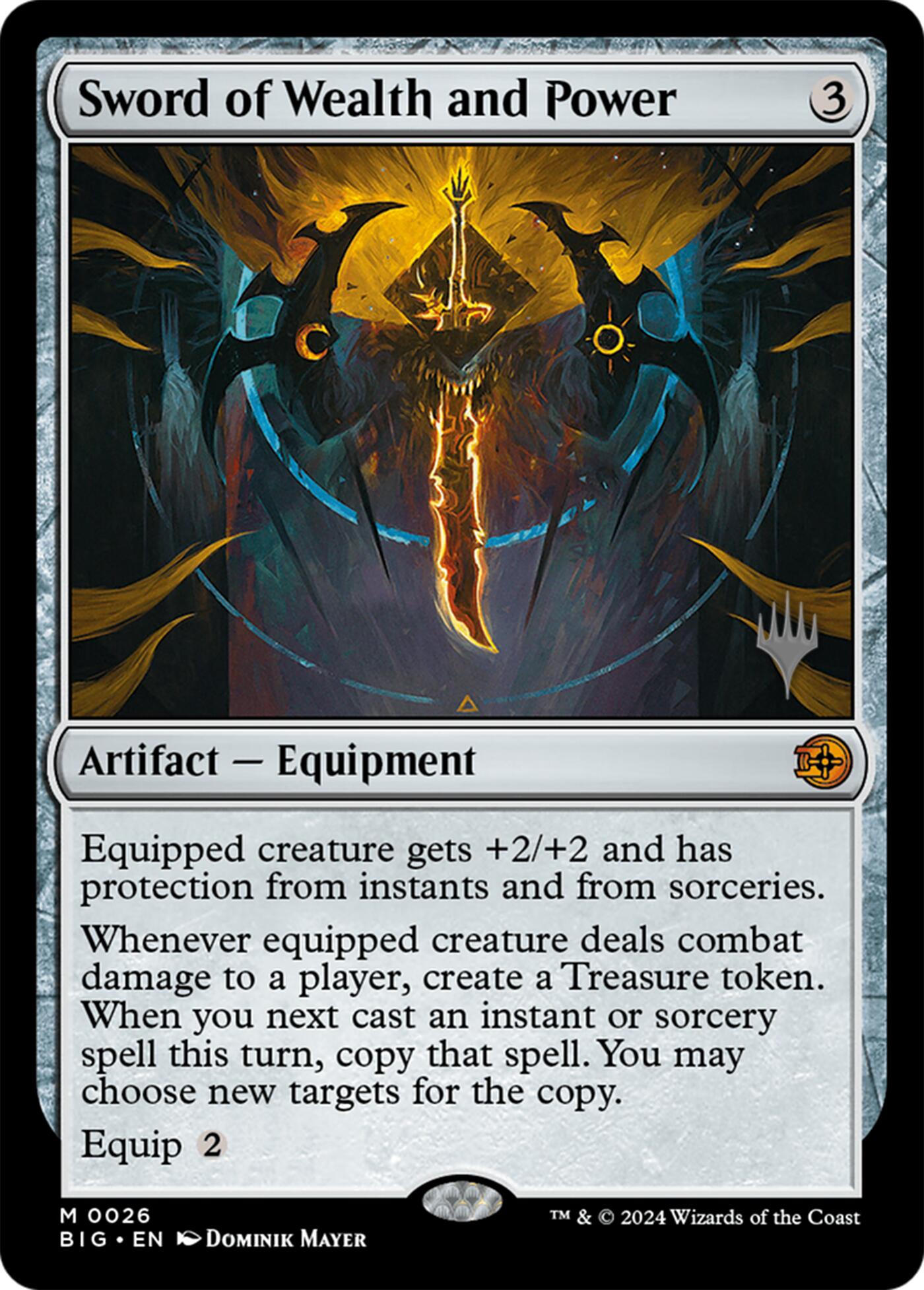 Sword of Wealth and Power [Lorwyn Eclipsed Promos] | Gear Gaming Bentonville