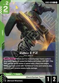 Zaku II FZ (GD03 Release Event) (GD03-020) [Gundam Promotional Cards] | Gear Gaming Bentonville