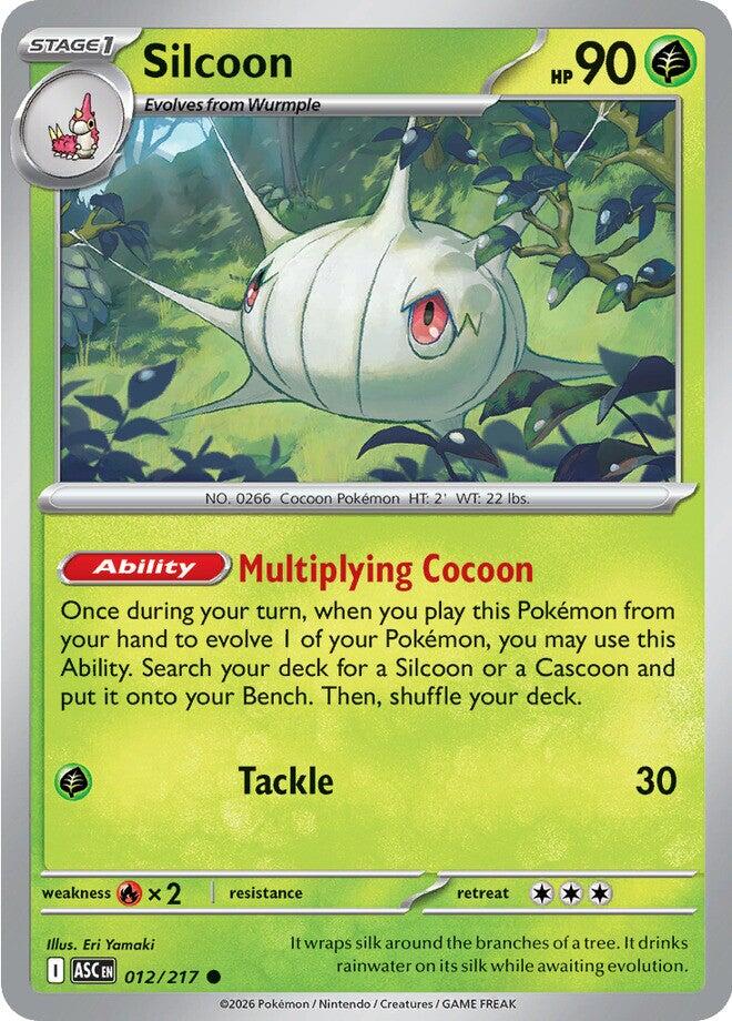 Silcoon (012/217) [Mega Evolution: Ascended Heroes] | Gear Gaming Bentonville