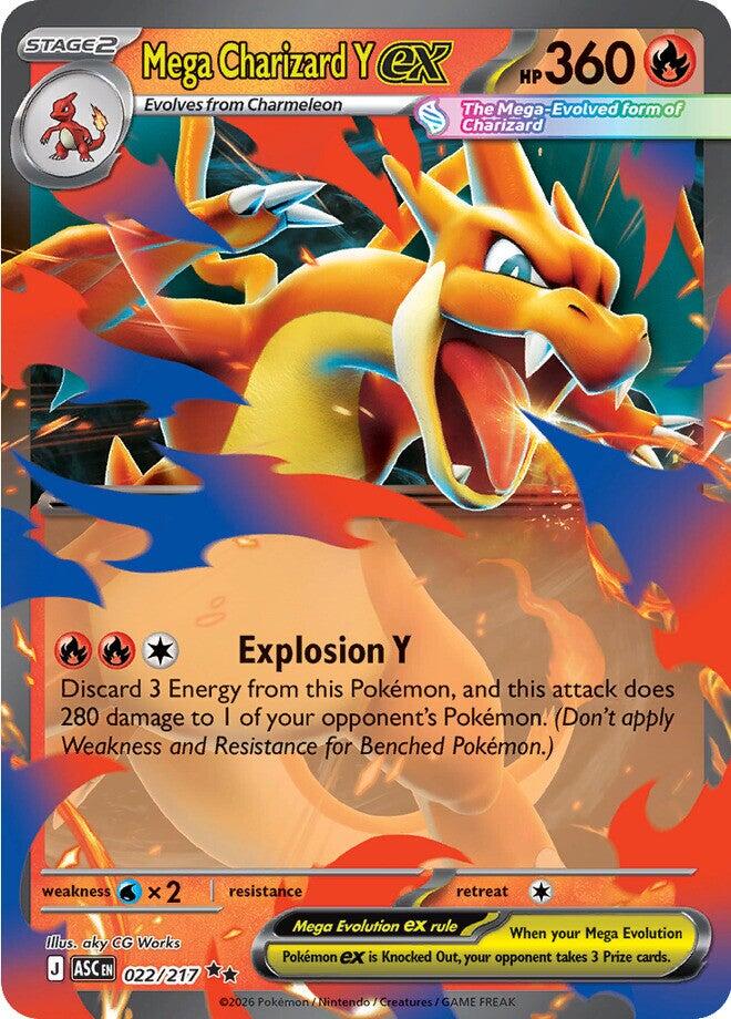 Mega Charizard Y ex (022/217) [Mega Evolution: Ascended Heroes] | Gear Gaming Bentonville