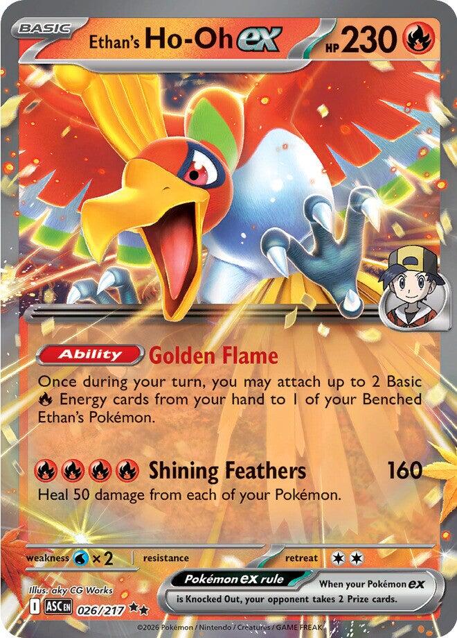 Ethan's Ho-Oh ex (026/217) [Mega Evolution: Ascended Heroes] | Gear Gaming Bentonville