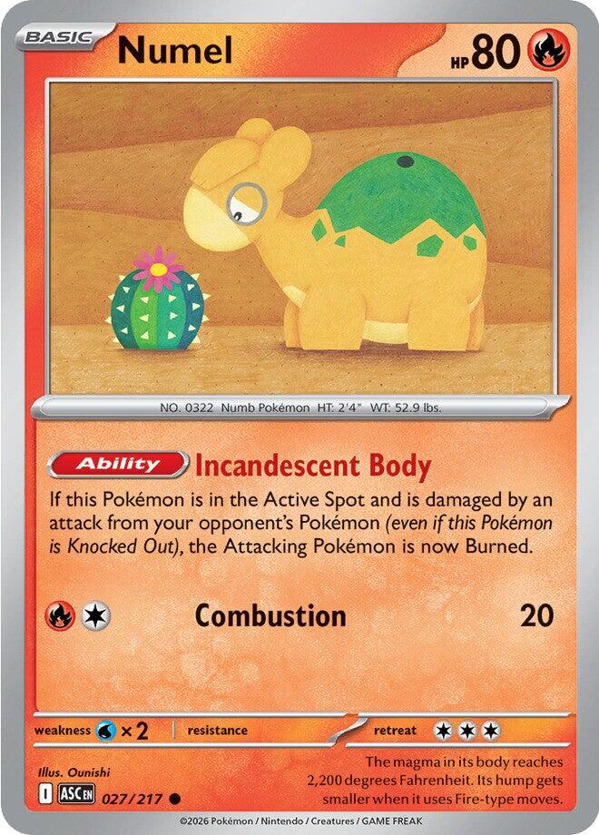 Numel (027/217) [Mega Evolution: Ascended Heroes] | Gear Gaming Bentonville