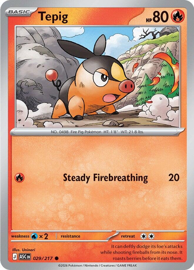 Tepig (029/217) [Mega Evolution: Ascended Heroes] | Gear Gaming Bentonville