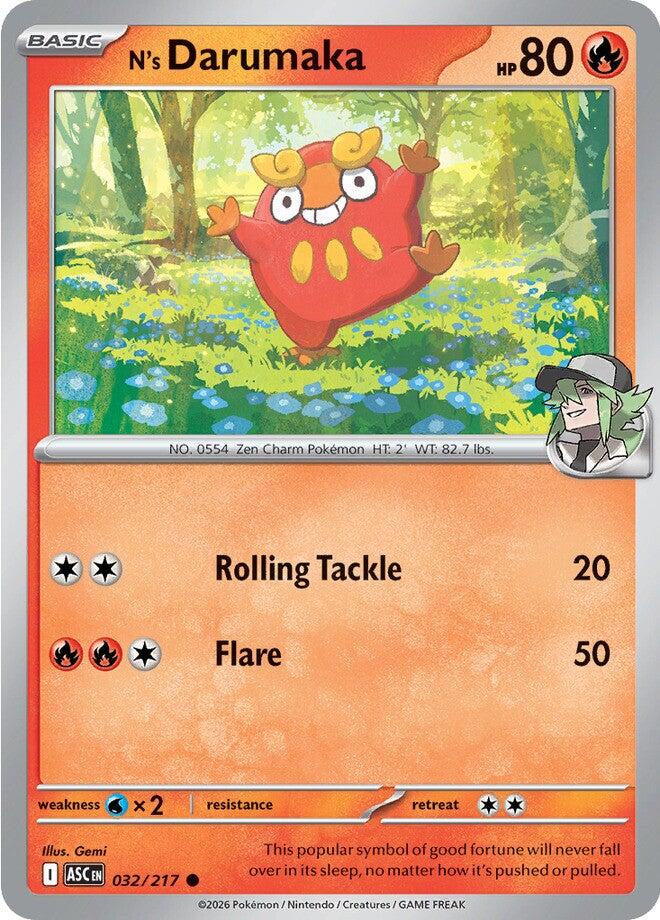 N's Darumaka (032/217) [Mega Evolution: Ascended Heroes] | Gear Gaming Bentonville