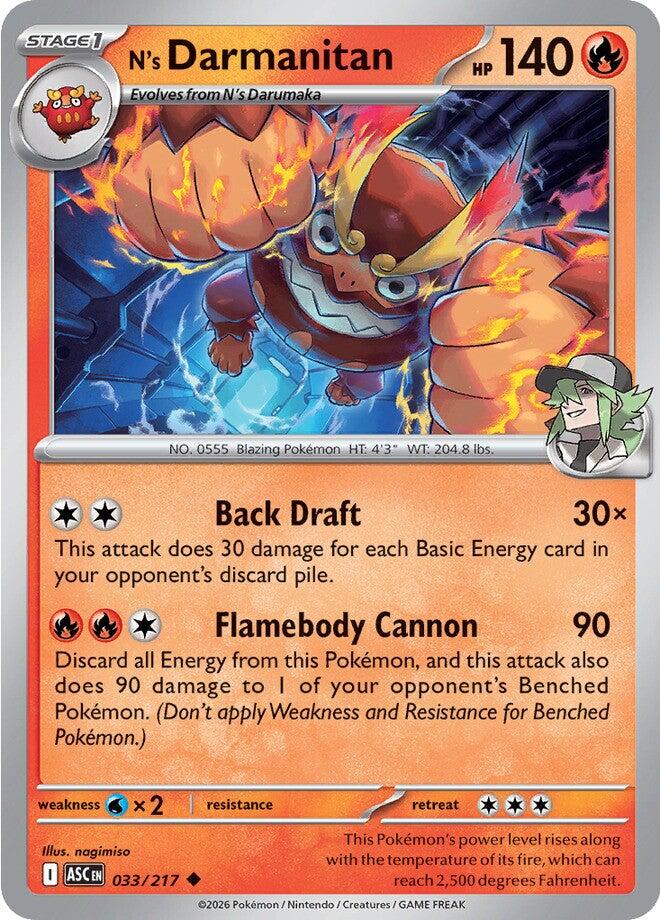 N's Darmanitan (033/217) [Mega Evolution: Ascended Heroes] | Gear Gaming Bentonville