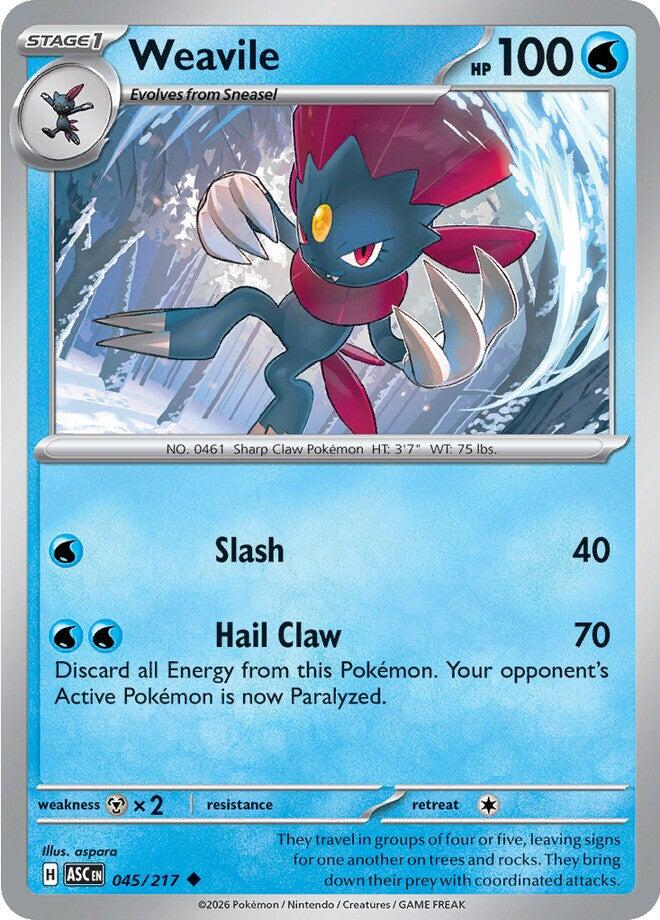 Weavile (045/217) [Mega Evolution: Ascended Heroes] | Gear Gaming Bentonville