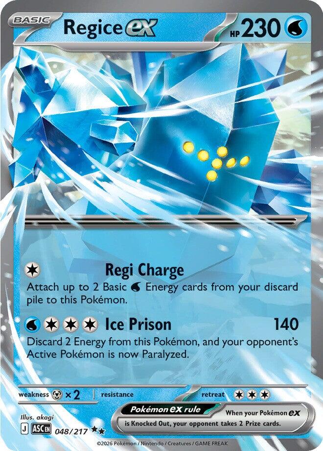 Regice ex (048/217) [Mega Evolution: Ascended Heroes] | Gear Gaming Bentonville