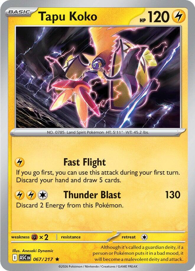 Tapu Koko (067/217) [Mega Evolution: Ascended Heroes] | Gear Gaming Bentonville