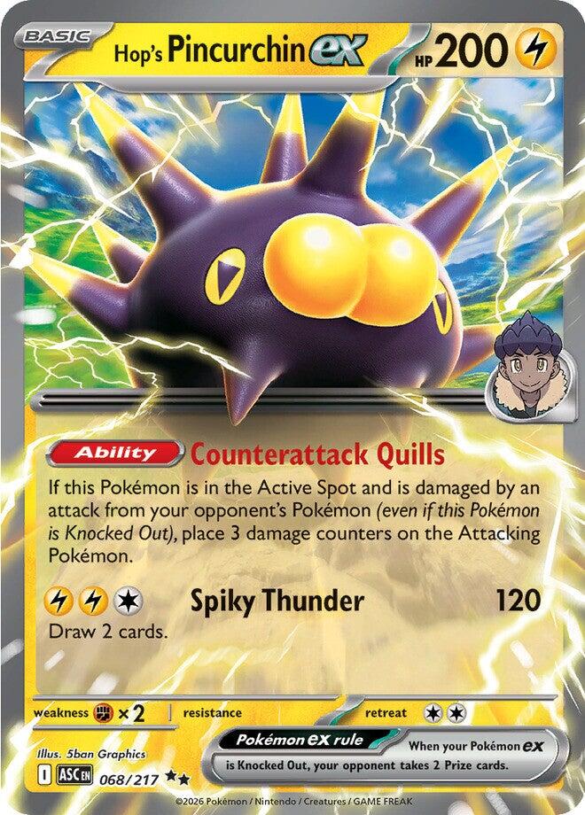 Hop's Pincurchin ex (068/217) [Mega Evolution: Ascended Heroes] | Gear Gaming Bentonville
