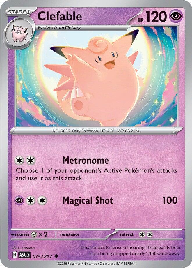 Clefable (075/217) [Mega Evolution: Ascended Heroes] | Gear Gaming Bentonville