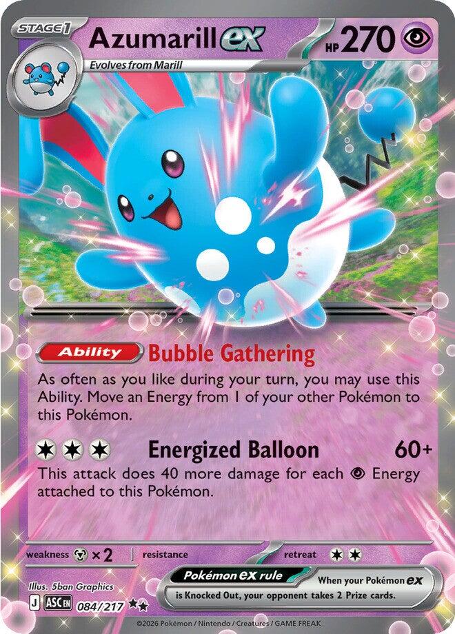 Azumarill ex (084/217) [Mega Evolution: Ascended Heroes] | Gear Gaming Bentonville