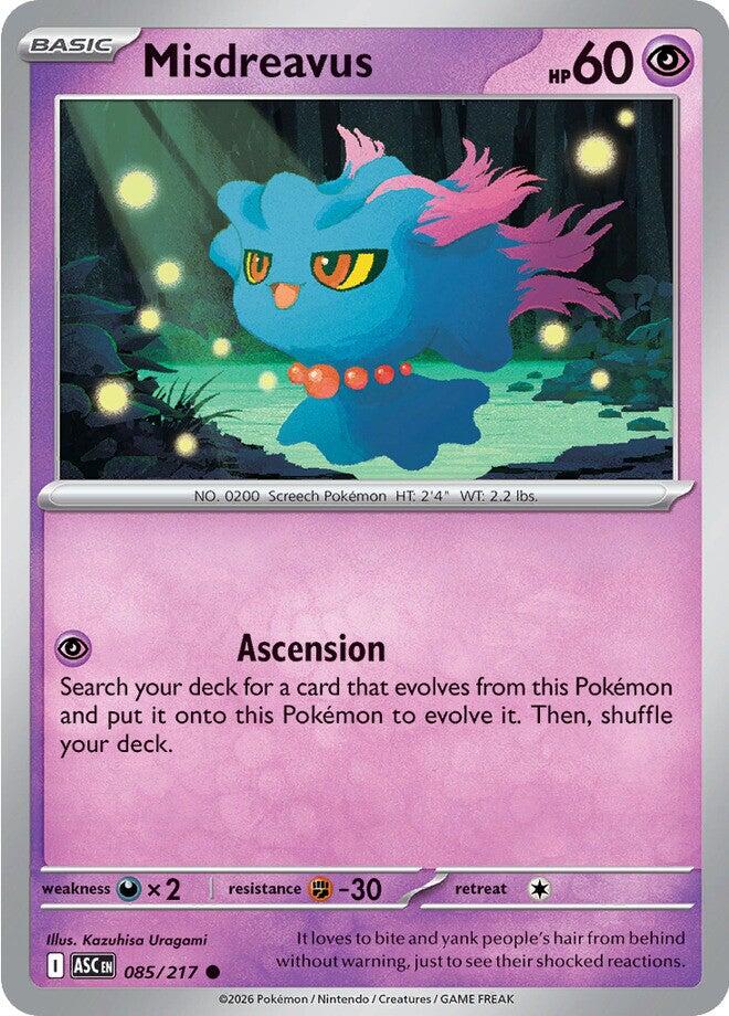 Misdreavus (085/217) [Mega Evolution: Ascended Heroes] | Gear Gaming Bentonville