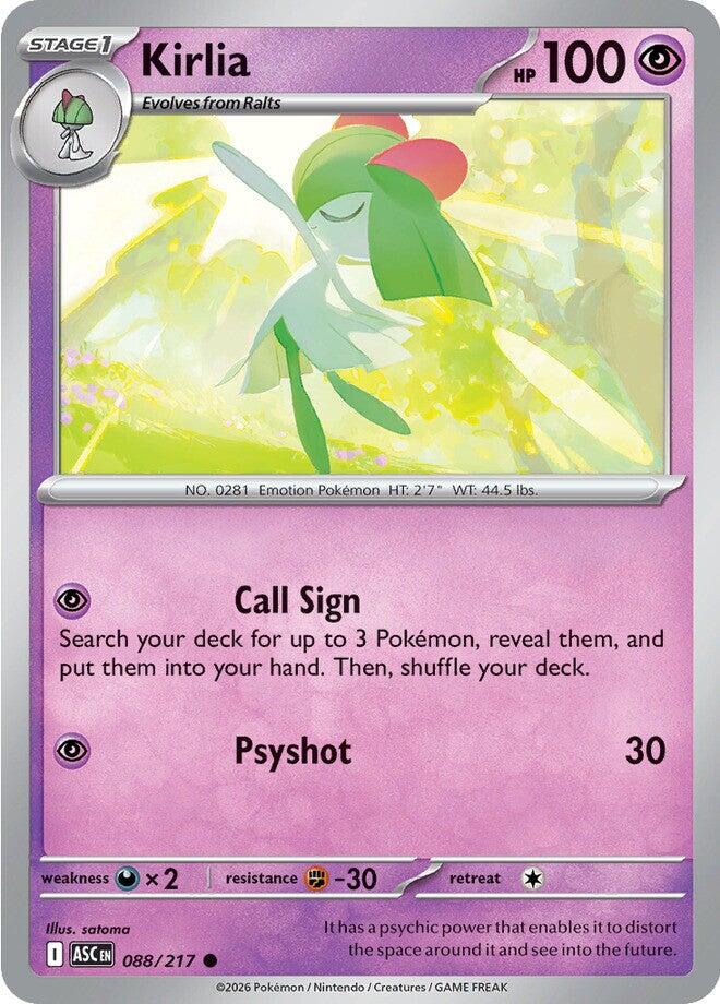 Kirlia (088/217) [Mega Evolution: Ascended Heroes] | Gear Gaming Bentonville