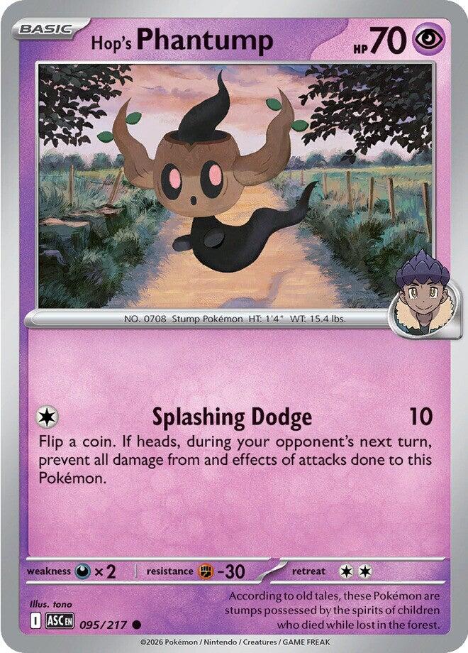 Hop's Phantump (095/217) [Mega Evolution: Ascended Heroes] | Gear Gaming Bentonville