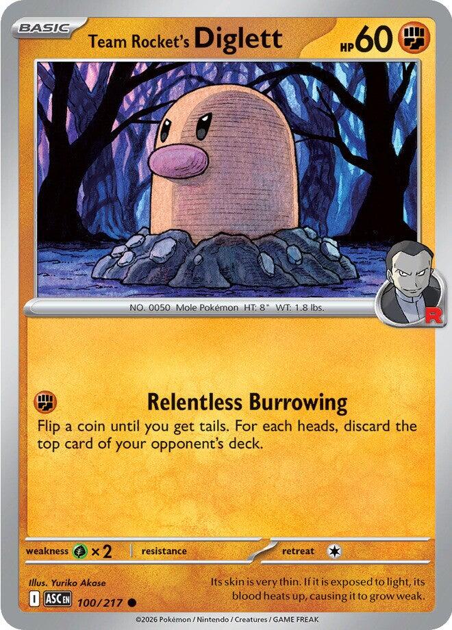 Team Rocket's Diglett (100/217) [Mega Evolution: Ascended Heroes] | Gear Gaming Bentonville