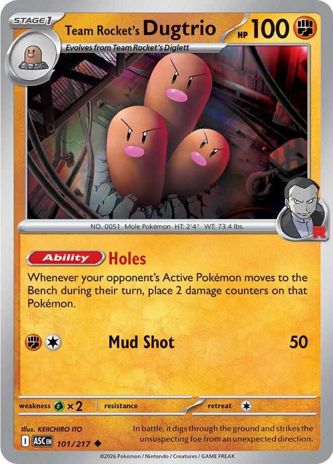 Team Rocket's Dugtrio (101/217) [Mega Evolution: Ascended Heroes] | Gear Gaming Bentonville