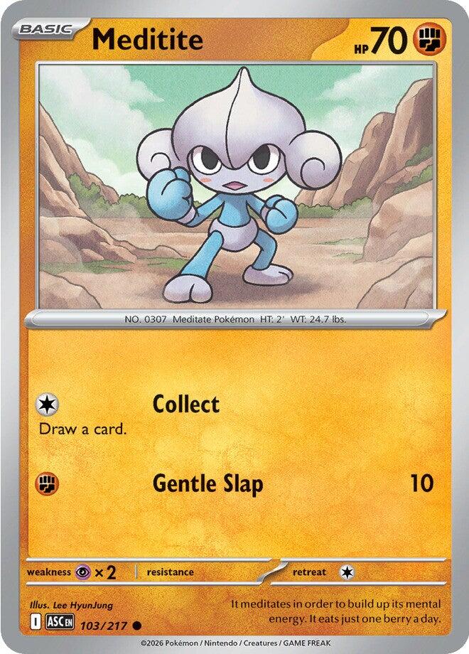 Meditite (103/217) [Mega Evolution: Ascended Heroes] | Gear Gaming Bentonville