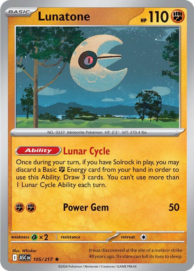Lunatone (105/217) [Mega Evolution: Ascended Heroes] | Gear Gaming Bentonville